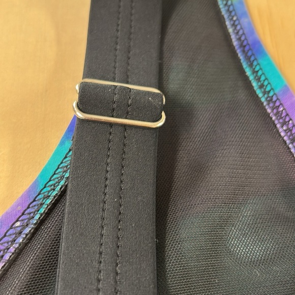 Catherines Ladies Swimsuit Black On Bottom W/Multi-Colored Top Size 30W - Picture 12 of 16